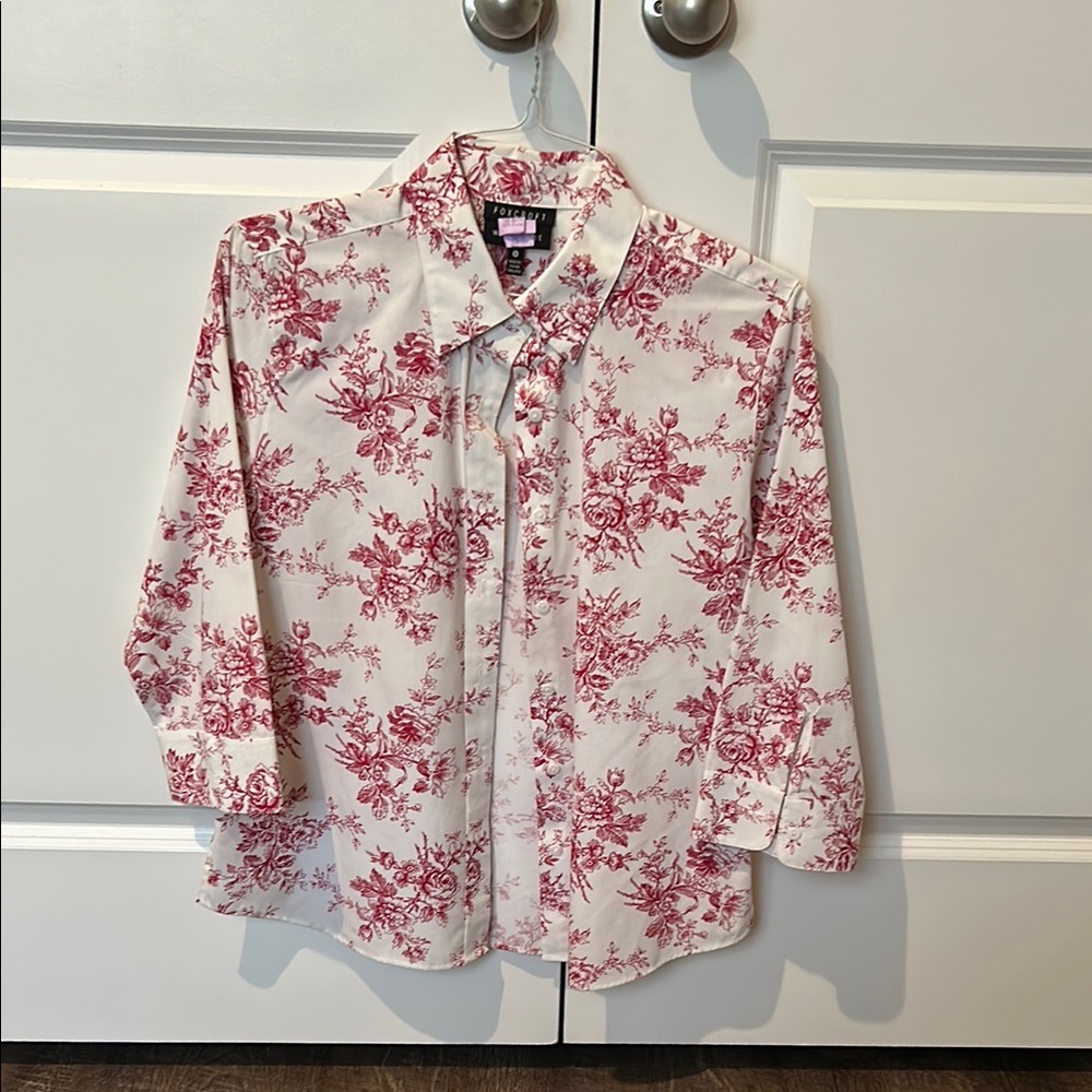 Foxcroft Wrinkle Free Shaped Fit Shirt